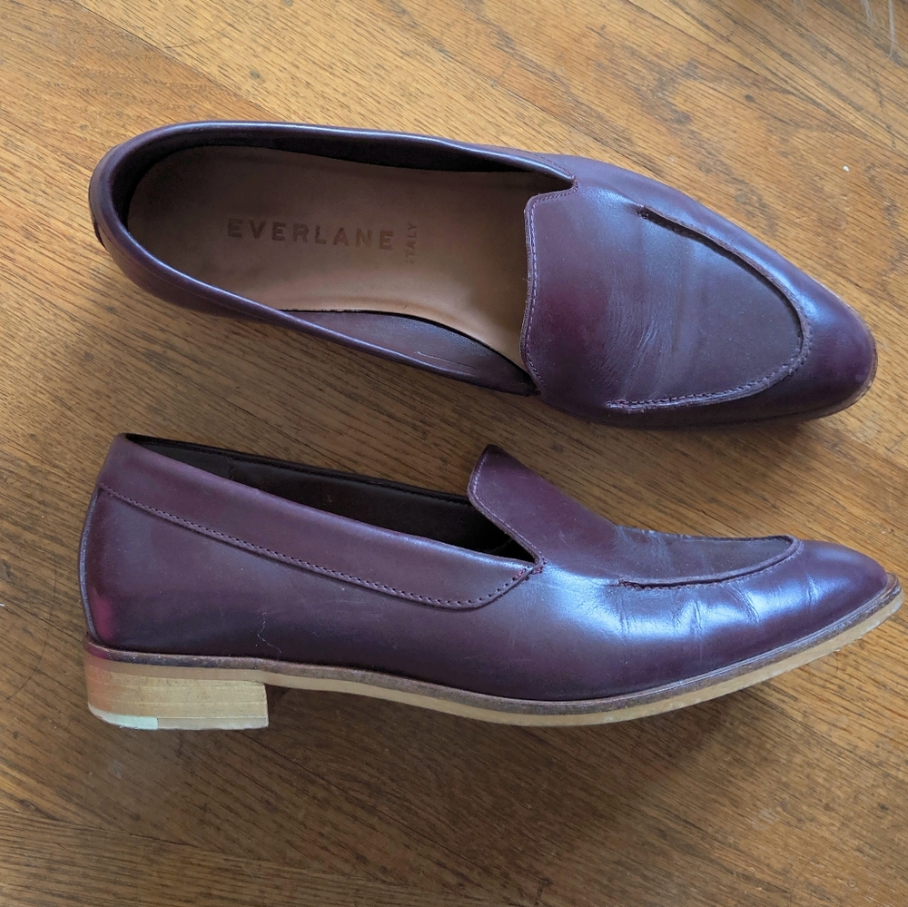 Everlane Modern Loafer in Burgundy